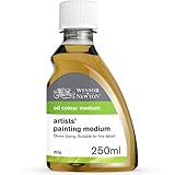 Winsor & Newton 3039734 Ölmalmittel, Künstler Malmittel aus Leinöl-Standöl & Terpentinersatz, Verdünnt die Konsistenz der Farbe und verbessert das Fließvermögen und die Transparenz - 250 ml Flasche