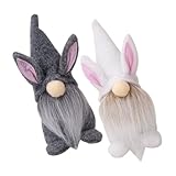 Luxshiny 2 Stück Hasen Ohren Puppe Kaninchen Gnom süße Figuren Cosplay Dekorationen Reisespielzeug Karton