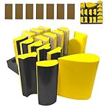 16 Teiliges Handschleifblock Set, Professionelles Klett-Schleifpad-Set mit Konvexen und Konkaven Formen für Holzbearbeitung, Karosserie, Möbelrestaurierung, Kunsthandwerk