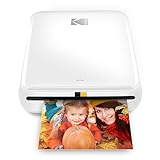 KODAK Step Drucker Drahtloser mobiler Fotodrucker mit Zink-Technologie druckt 2 × 3 Zoll große Fotos (Weiß) KODAK-App für iOS- und Android-Geräte mit Bluetooth- oder NFC-Smart-Gerät.