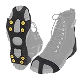 ALPIDEX Anti Rutsch Schuhspikes Größe 35-47 Ersatzspikes Ice Grips Schuhkrallen Schnee EIS Spikes Sohle Wandern Spazieren Hiking Walking Winter, Größe:XL