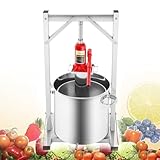 Hydraulische Obstpresse aus Edelstahl für die Herstellung von Wein, Saft und Kräutertinkturen