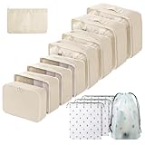 Duoleimi Koffer Organizer Set 7-teilig, Packing Cubes, Packtaschen für Koffer, Packsack, Kosmetiktasche, Kleidertasche für Reise, Business, Urlaub