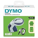 DYMO Omega Prägegerät | kleines Beschriftungsgerät mit Dreh-klick-System und ergonomischem Design | für zu Hause und für Bastel- und Hobbyprojekte (£/€ÄÖ und Ü)