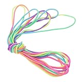 Milisten Springseil Gummiband Farbiges Sprungseil für Outdoor Sport Klassisches für Schüler Elastisches Seilspringen für Drinnen und Draußen Sicher und