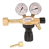 WELDINGER 'PRO' Druckminderer Messing für Schutzgas Argon-/ CO2-Mehrwegflaschen