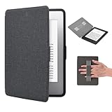 Hülle Kindle Paperwhite 6' 5./6./7.Generation mit Magnetischer, (Fit 2012,2013,2015 Version) Smart-Cover Case mit Handschlaufe und Auto-Sleep-Wake-Funktion, Signature Edition Kindelhülen-Schwarz