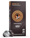 AFRO COFFEE Dark & Elegant Bio I 10 Premium Kaffee Kapseln Fairtrade I 100% Arabica I in kompatiblen Kaffeekapseln* I Äthiopien I Bitterschokolade I dunkel geröstet & säurearm