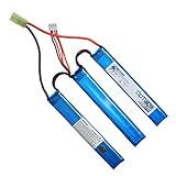 OpTacs Airsoft Akku LIPO 1300mAh 11.1V 25C 3 Ways Split kompatibel mit Mini Tamiya