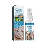 Uzionoie Reinigung von Wunden bei Hund und Katze,Wundspray für Tiere,Reinigung und Pflege von Wundbereichen für Alle Tierarten Geeignet,Hautpflege für Hunde 30ML