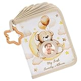 Fyrdyn Erstes Familienalbum Für Kleinkinder - Weiches Familien Fotoalbum Für Kleinkinder | Bären-Themen Lernspiel Erinnerungsbuch Geschwister Eltern