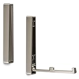 SOTECH Aufbau Klapphaken BARI Edelstahloptik 120 x 16 x 15 mm Kleiderhaken klappbar Garderobenhaken zum aufschrauben