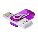 Philips Vivid 3.0 USB Stick 64GB – High Speed Design Speicherstick 64 GB – Lesen: 120MB/s, Schreiben: 20MB/s, FM64FD00B/00, violett