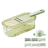 Gemüseschneider für die Küche | Käseschneider, Gemüseschneider mit Behälter, Küchenwerkzeug für Salat, Karotten, Kartoffeln, Grill, Kochen, Lebensmittelzubereitung in Restaurants