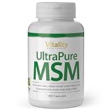MSM Hochdosiert, Ultra Pure MSM Kapseln mit 1000 mg Methylsulfonylmethan, 180 Kapseln für 6 Monate, ohne unnötige Zusätze Vitality Nutritionals by VitaminExpress