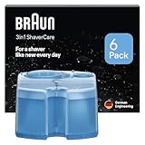 Braun 3-in-1 ShaverCare Reinigungskartuschen für Reinigungsstationen, Hygienische Reinigung, 6er Pack