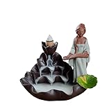 Weihrauchhalter für Stöcke Kreative lila Ton Keramik Weihrauchbrenner Rückfluss Weihrauchbrenner dekorative Ornamente Weihrauchbrenner (B)