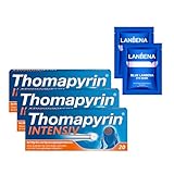 Thomapyrin INTENSIV Tabletten - 3fach Power bei intensiveren Kopfschmerzen & Migräne - 3 x 20 Stk. + 2 Eye Pads