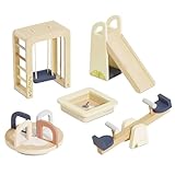Le Toy Van - Puppenhaus aus Holz, ab 3 Jahren, Outdoor-Spielmöbel | Mädchen & Jungen 5-teiliges Outdoor-Spielset – geeignet für Kinder ab 3 Jahren
