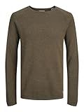 JACK & JONES Male Strickpullover Einfarbig Strickpullover