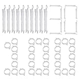 RAGOPILEN Pflanzenabdeckungen Frostschutz, 100 Pflanzenstützklammern, 30 Baumwollhaken for Weinpflanzen, Garten, Gewächshaus, Bauernhof