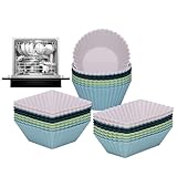 Silikon-Backförmchen – Runde, Quadratische Und Rechteckige Muffinformen In Standardgröße, Langlebiges Material Zum Backen | Leicht Zu Reinigen Und Wiederverwendbar, Perfektes Backzubehör Für Halloween