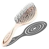 Chiara Ambra Haarbürste ohne Ziepen - Bürste für Damen und Herren - Entwirrbürste auch für Locken & Lange Haare - Detangler Bürste Haarbürsten - Beige