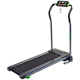 Tunturi Cardio Fit T5 Laufband für zuhause| Klappbar | 10KM/H für Lauftraining mit LCD Bildschirm | Kleines Laufband