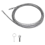 LALAGO Rohrreinigungsspirale, Ø 10mm x 5 meter Abflussreiniger Spirale, Rohrreiniger Abflussreiniger, Multifunktionale Rohrreinigungswelle, Spirale Abfluss Rohrreinigung (5m)