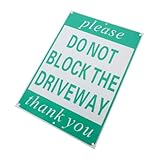 Warmhm Verboten Parken Schild Aluminium Uv Beständig Wetterfest Langlebig für Einfahrt Garage Innen Außen Einfache Montage Hinweis