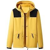 Regenmantel, Poncho für Damen, wasserdicht, leicht, lang, 3 x Damen-Regenjacke mit Kapuze, Trenchcoats für beige, lange, wasserdichte, leichte Jacken, gelb, XXL