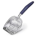 Katzenstreuschaufel,Katzenklo Schaufel Metall,Katzenschaufel für Katzenklo Metall,Ergonomischer und Bequemer Griff,Streuschaufel Katzenklo,Katzen Schaufel,Streuschaufel Metall,Katzen Streuschaufel