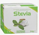 Stevia Süßstoff, 54 Portionsbeutel, Zuckerersatz mit Steviolglykoside, 0 Kalorien, 1g = 12g Zucker pack de 3 total 162g