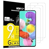 NEW'C 3 Stück für Samsung Galaxy A51 für Panzerglas, Frei von Kratzern, 9H Härte, HD Displayschutzfolie, 0.33mm Ultra-klar, Ultrabeständig