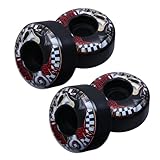 Anneome 4 Stück Schädel-Skateboardräder Skateboarden Skateboardrad mit hoher Härte Scooter-Rad Skateboard zubehör Scooter Wheels Skateboard-Räder Skateboard-Rad mit hoher Belastbarkeit Pu