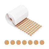 1400 Stück 1,3 x 1,2 cm selbstklebende Kork-Punkte, rund, kleine runde Kork-Pads, Aufkleber mit selbstklebender Rückseite, Schranktür, Stoßstangenschutz, Stuhlbeinpolster, Möbelaufkleber, Punkte für