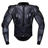 YuanDiann Motorrad Schutz Jacke Schutzausrüstung Body Schutz Guard Motorcross Rüstung Racing Kleidung Schutz Gear Protektorenjacke für Damen Herren Schwarz 3XL