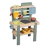 Smoby Life - Matschküche für Kinder - Outdoor-Spielküche mit Zubehör - 90% Recyclinganteil, UV-beständig - Ab 3 Jahre