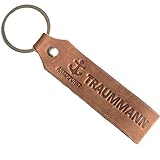 ANKERPUNKT Traummann Schlüsselanhänger - Geschenke für Männer, Freund, Partner zum Jahrestag, Geburtstag, Liebe Hochzeitstag - dunkelbraun Leder Made in Germany