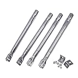 WELL GRILL 35,5 bis 48 cm Einstellbare Gasgrill Brenner Rohr Edelstahl Brennerrohr Grill Ersatzteile für die Meisten Modell Grills, Enders, Landmann, Napoleon, Campingaz, Weber, Tepro (4 Pack)