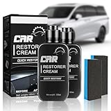 Kunststoffreiniger Auto, Auto Kunststoff Auffrischer, Auto Kratzer Entferner, Kunststoffpflege Auto, Car Interior Polishing Agent, Car Restorer Cream, Reparaturmittel für Autokunststoffe (2PCS)