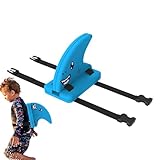 Haiflosse Schwimmhilfe, Schwimmhilfe Kinder, Pool Schwimm Körper Schwimmbrett Mit Verstellbarem Gürtel, Haifischflossenschwimmer, Tragbare Trainingsschwimmer Für Sicheres Schwimmen Am Pool, 60x25x2 CM