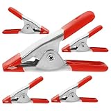 HEATSHAKING 5 Stück Metallfederklemmen Klein 2 Zoll für Holzbearbeitung und Zeltbefestigung Robuste Metall A Clips Rot Vielseitige Federklammern für Präzises Fixieren