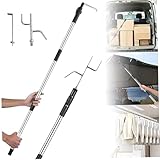 Jcasbdn LKWLadungsgrabber dehnbares HochleistungsstahlMultifunktionsLKWLKWBettWerkzeug mit einem bequemen Griff für Autozubehör