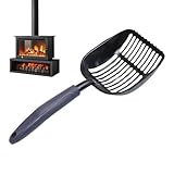 Kaminschaufel – Kohleschaufel aus Metall | Schaufeln für Feuer, Holzofenzubehör für BBQ-Grills, Roste, Feuerstellen im Freien, effizientes Kohleschaufeln