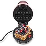 Mini Waffeleisen Herzform, Kleiner Waffelmaker mit Antihaftbeschichtung, Mini-Waffeleisen Macher, Pfannkuchen-Macher für Haushalte, Camper und Wohnmobile geeignet, Rosa, 12.5 * 16.5 * 8.5cm