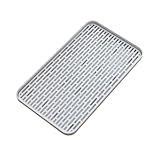 HOLIDYOYO Doppelstöckiges Abtropfgestell Küche mit Rutschfestem Design Multifunktionaler Abtropfkorb Spüle für Babyflaschen Obst und Geschirr Effektive Wasserableitung Großer Serviertablett