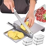 Fleischschneidemaschinen. Kommerzieller Allesschneider mit einstellbarer Dicke | Verlängerter Hebel – 35 cm – Griff aus Aluminiumlegierung