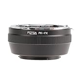 FOTGA PK-FX Objektivadapter für Pentax PK K Objektiv Kompatibel mit Fujifilm Fuji X-Mount Kamera Konverter auf X-H2,X-H2S,X-T5,X-T4,X-E4,X-T200,X-T100,X-A20,X-T30 II,X-T20,X-Pro3,X-Pro2,X-S10,X-S20