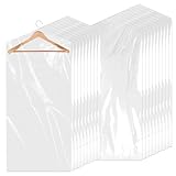 30 Stück Kleidersack, 60 x 120 cm Transparente Kunststoff Anzugtasche, Trockenreinigungsbeutel, Kunststoff Kleiderschutzhüllen, Durchsichtige Kleiderhüllen, für Anzüge, Kleider, Sakkos und Hemden
